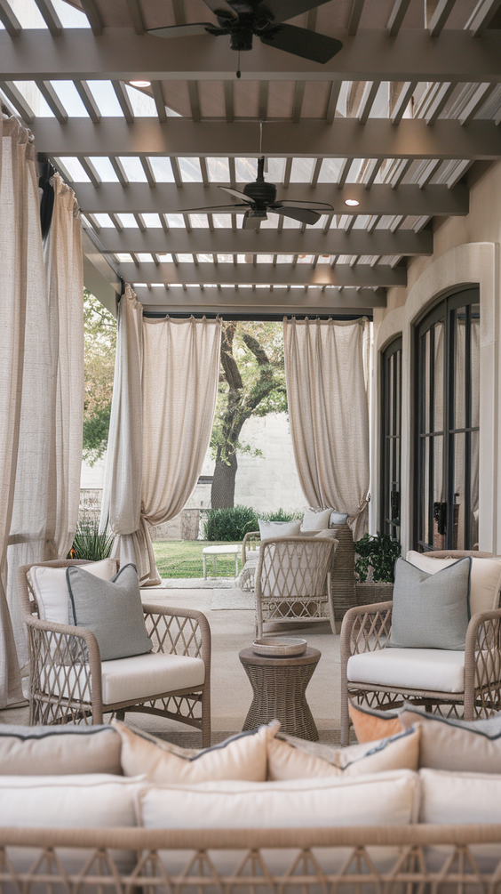 Outdoor Living Rooms Ideas for Every Budget: From Covered Patios to Pools and Rustic Fireplaces