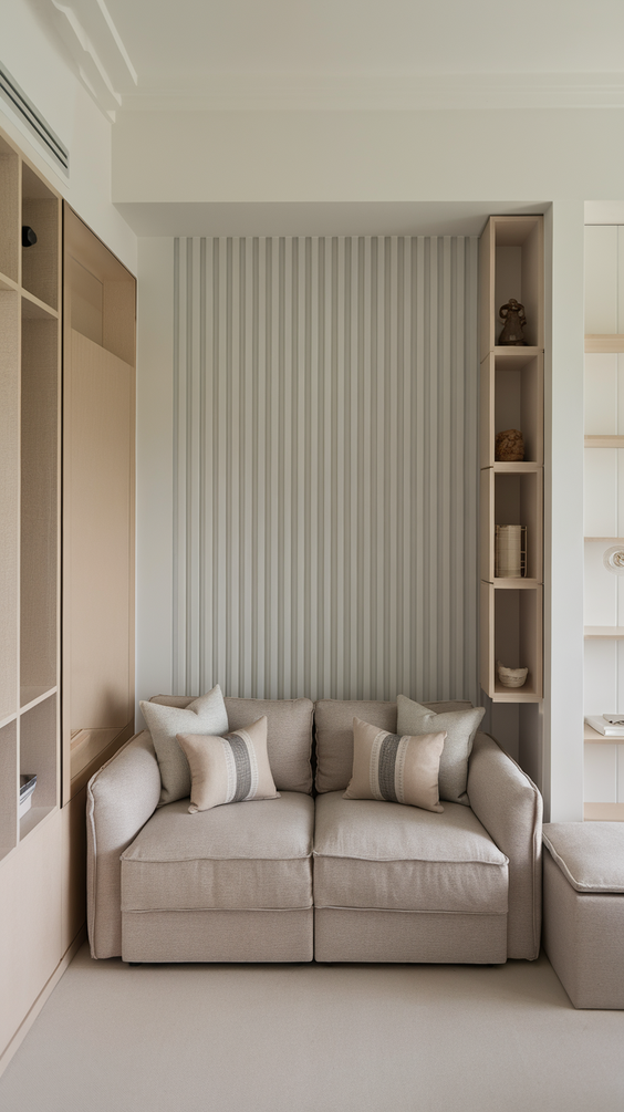 Cozy and Modern Family Room Designs Ideas for Small Spaces with Fireplace and Sectional Sofa