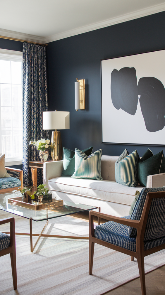 Living Room Color Schemes for Modern Homes: Grey, Blue, Sage Green, Beige, and Olive Green