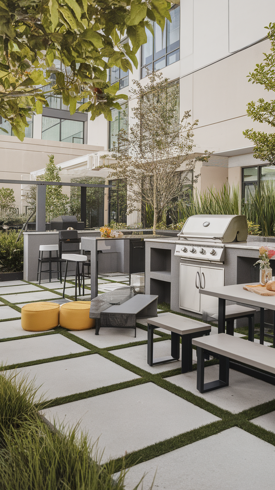 Outdoor BBQ Area in Garden Ideas: Stylish Designs for Comfort, Seating, and Dining
