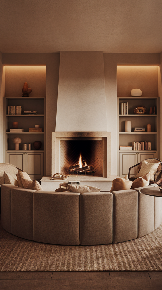 Interior Design Tips for Stylish Rectangle Living Room Layouts with Fireplace and TV