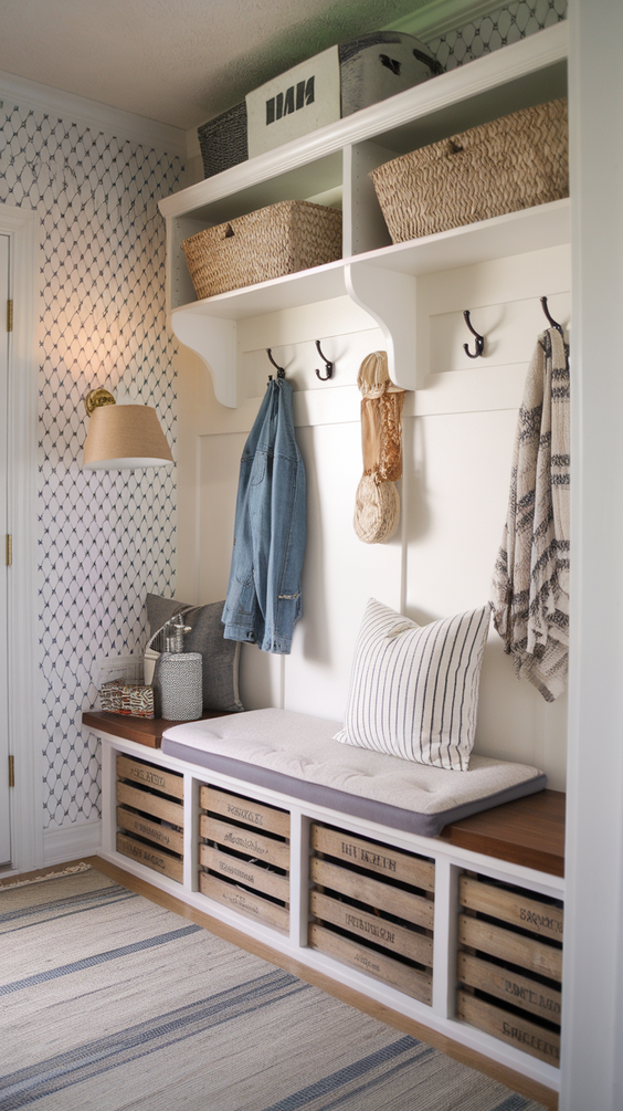 Modern Mudroom Ideas for Entryway Organization with Stylish, Functional and Budget-Friendly Designs