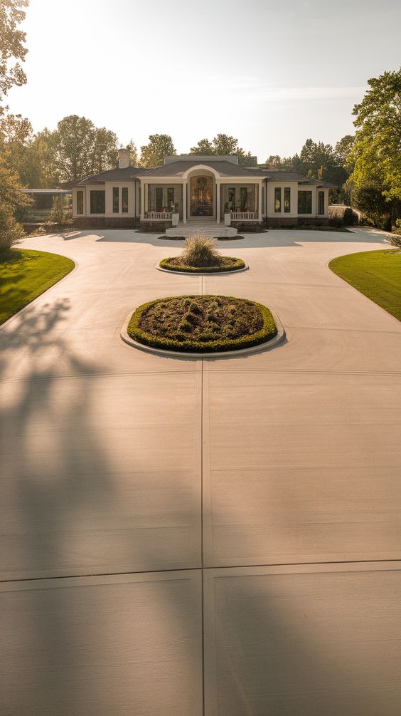 Modern Driveway Ideas That Elevate Curb Appeal with Concrete, Stones, and Smart Lighting