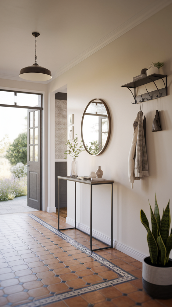 Modern Entryway Design Ideas for Stylish Apartments with Functional Furniture and Decor