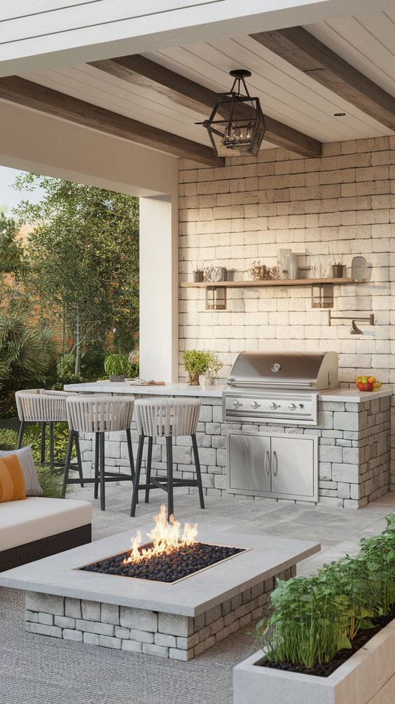 Outdoor Living Rooms Ideas for Every Budget: From Covered Patios to Pools and Rustic Fireplaces