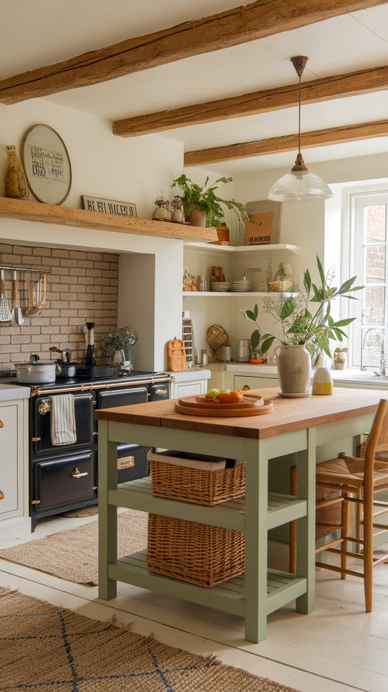 Cottage Core Kitchen Ideas for a Whimsical, Cozy, and Vintage-Inspired Cooking and Dining Space