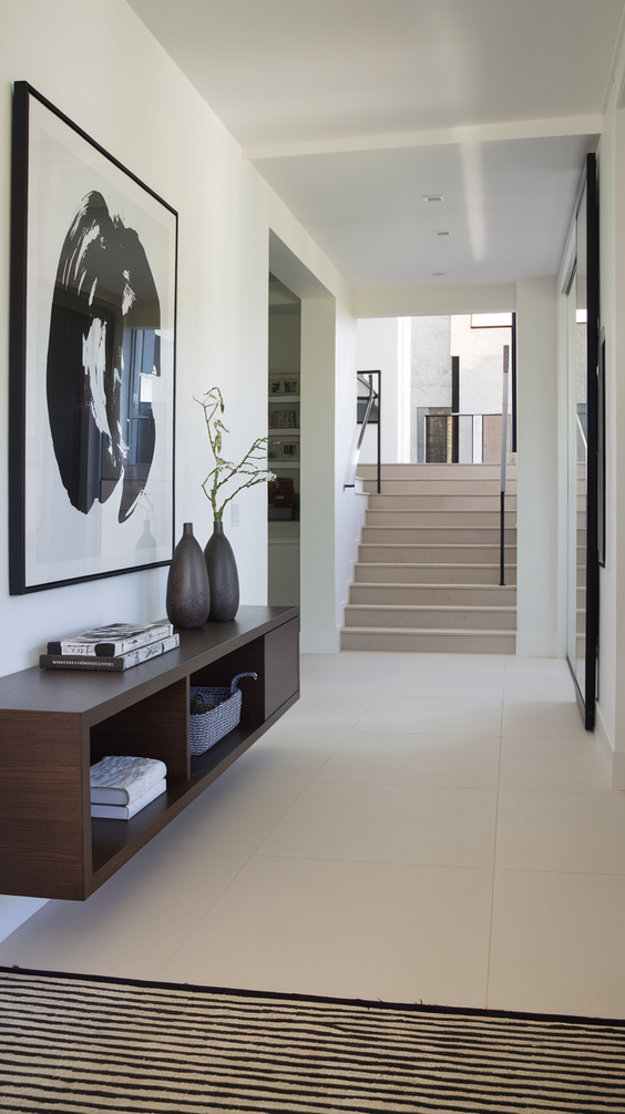 Modern Entryway Design Ideas for Stylish Apartments with Functional Furniture and Decor