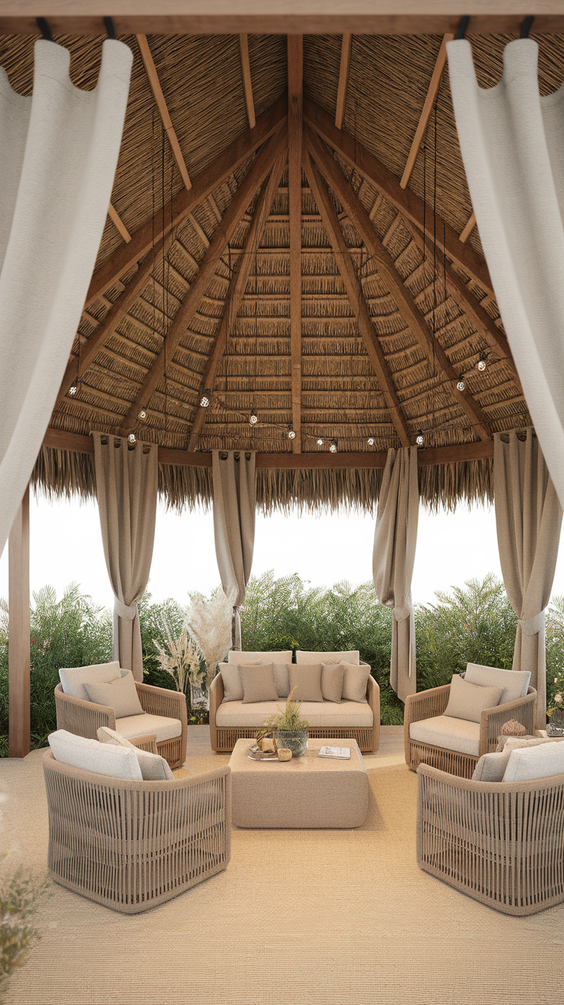 Outdoor Living Rooms Ideas for Every Budget: From Covered Patios to Pools and Rustic Fireplaces