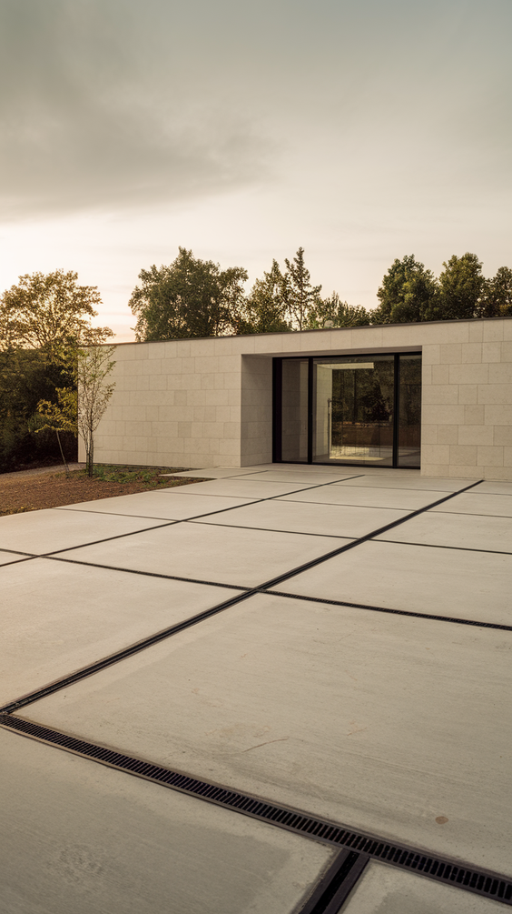 Modern Driveway Ideas That Elevate Curb Appeal with Concrete, Stones, and Smart Lighting