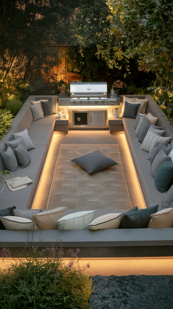 Outdoor BBQ Area in Garden Ideas: Stylish Designs for Comfort, Seating, and Dining