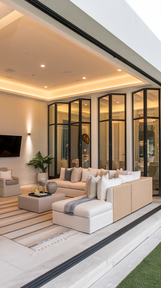 Outdoor Living Rooms Ideas for Every Budget: From Covered Patios to Pools and Rustic Fireplaces