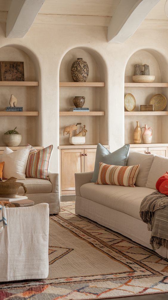 Cozy and Modern Family Room Designs Ideas for Small Spaces with Fireplace and Sectional Sofa