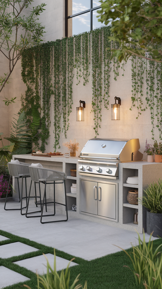 Outdoor BBQ Area in Garden Ideas: Stylish Designs for Comfort, Seating, and Dining