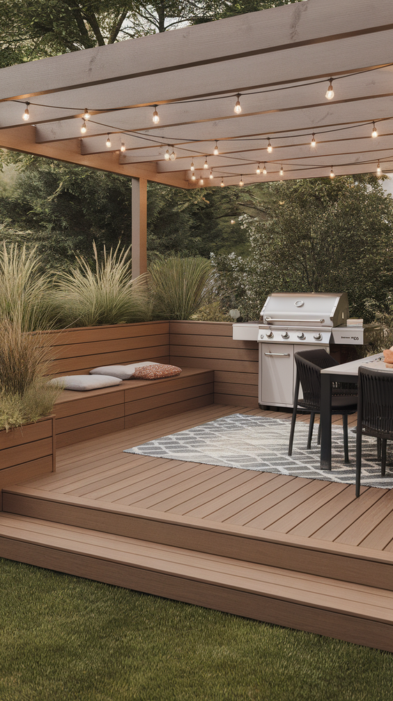 Outdoor BBQ Area in Garden Ideas: Stylish Designs for Comfort, Seating, and Dining