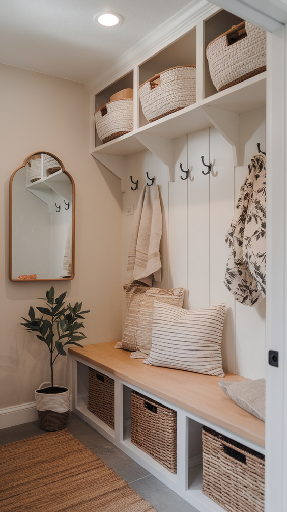 Modern Mudroom Ideas for Entryway Organization with Stylish, Functional and Budget-Friendly Designs