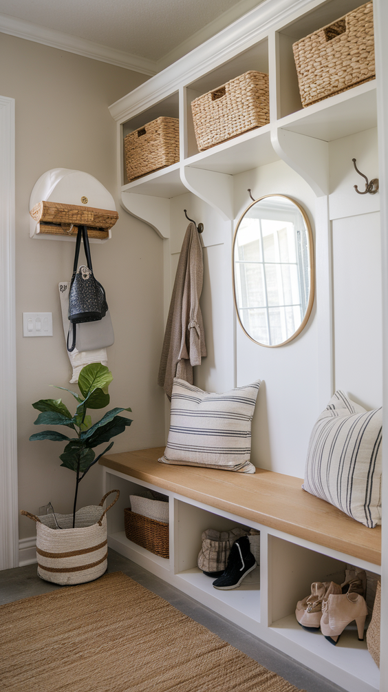 Modern Mudroom Ideas for Entryway Organization with Stylish, Functional and Budget-Friendly Designs