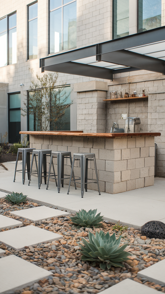 DIY Outdoor Bar Ideas for Backyards on a Budget Using Pallet, Wood, and Built-In BBQ Features