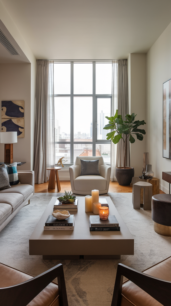 Interior Design Tips for Stylish Rectangle Living Room Layouts with Fireplace and TV