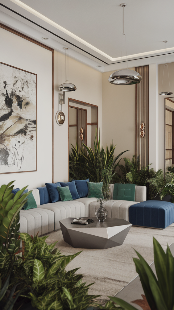 Living Room Color Schemes for Modern Homes: Grey, Blue, Sage Green, Beige, and Olive Green