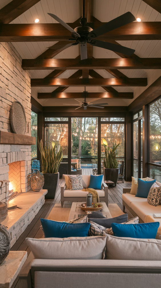 Outdoor Living Rooms Ideas for Every Budget: From Covered Patios to Pools and Rustic Fireplaces