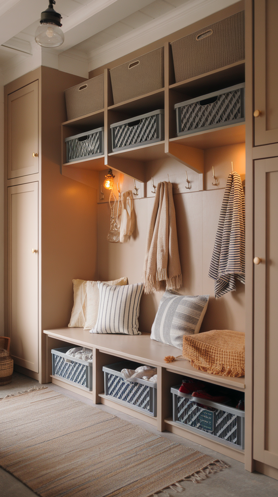 Modern Mudroom Ideas for Entryway Organization with Stylish, Functional and Budget-Friendly Designs