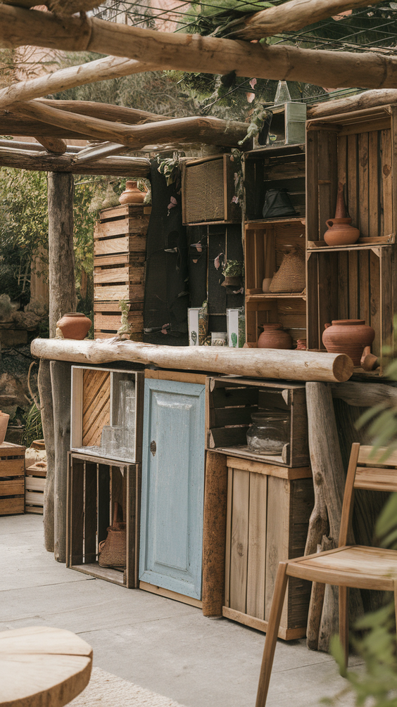 DIY Outdoor Bar Ideas for Backyards on a Budget Using Pallet, Wood, and Built-In BBQ Features