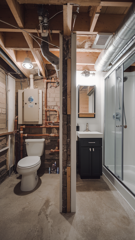 Basement Bathroom Ideas That Make the Most of Small Spaces and Low Ceilings