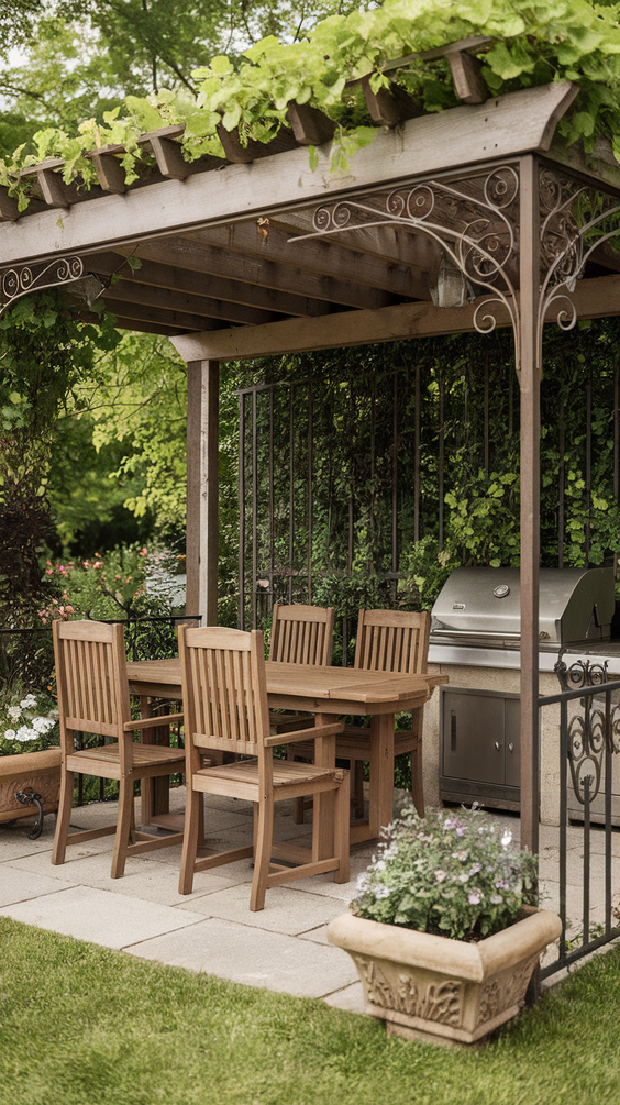 Outdoor BBQ Area in Garden Ideas: Stylish Designs for Comfort, Seating, and Dining