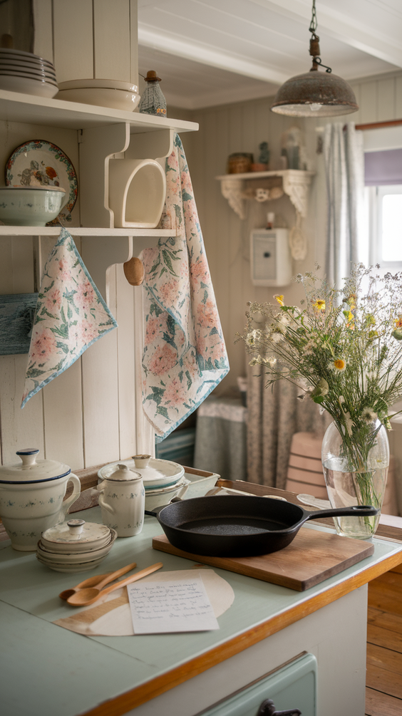 Cottage Core Kitchen Ideas for a Whimsical, Cozy, and Vintage-Inspired Cooking and Dining Space