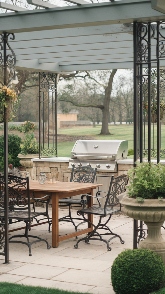 Outdoor BBQ Area in Garden Ideas: Stylish Designs for Comfort, Seating, and Dining