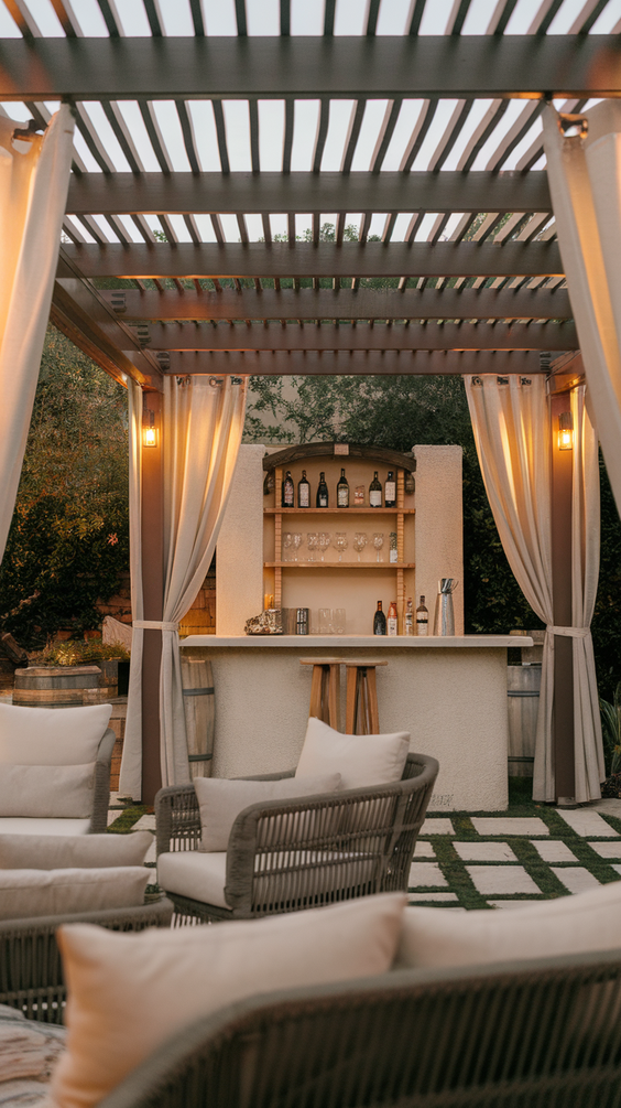 DIY Outdoor Bar Ideas for Backyards on a Budget Using Pallet, Wood, and Built-In BBQ Features