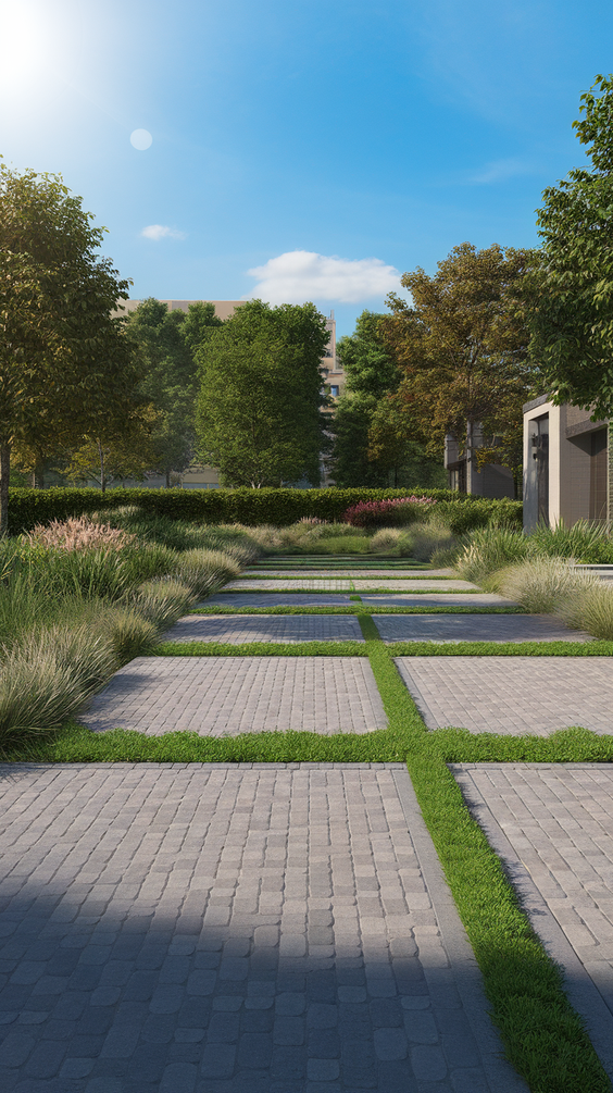 Modern Driveway Ideas That Elevate Curb Appeal with Concrete, Stones, and Smart Lighting