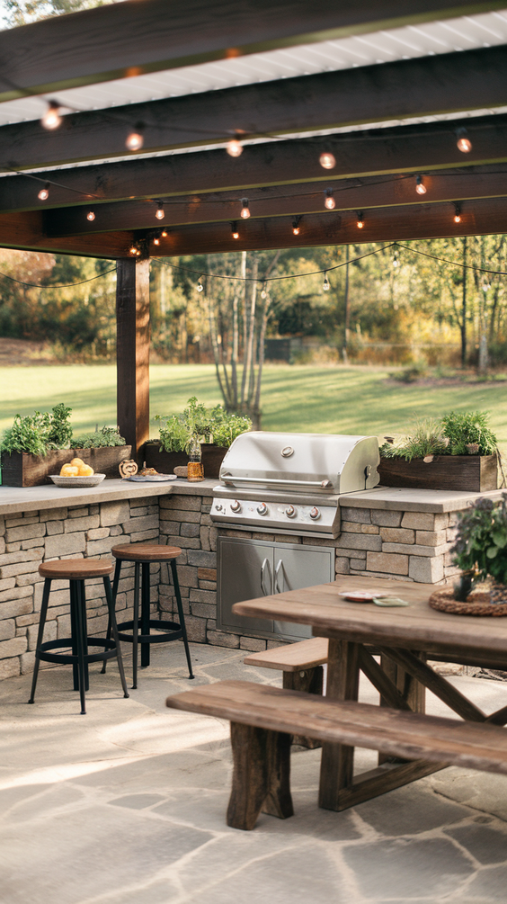 Outdoor Living Rooms Ideas for Every Budget: From Covered Patios to Pools and Rustic Fireplaces
