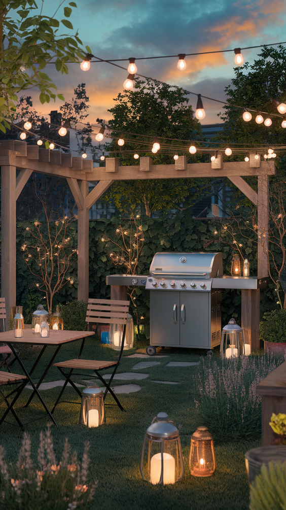 Outdoor BBQ Area in Garden Ideas: Stylish Designs for Comfort, Seating, and Dining