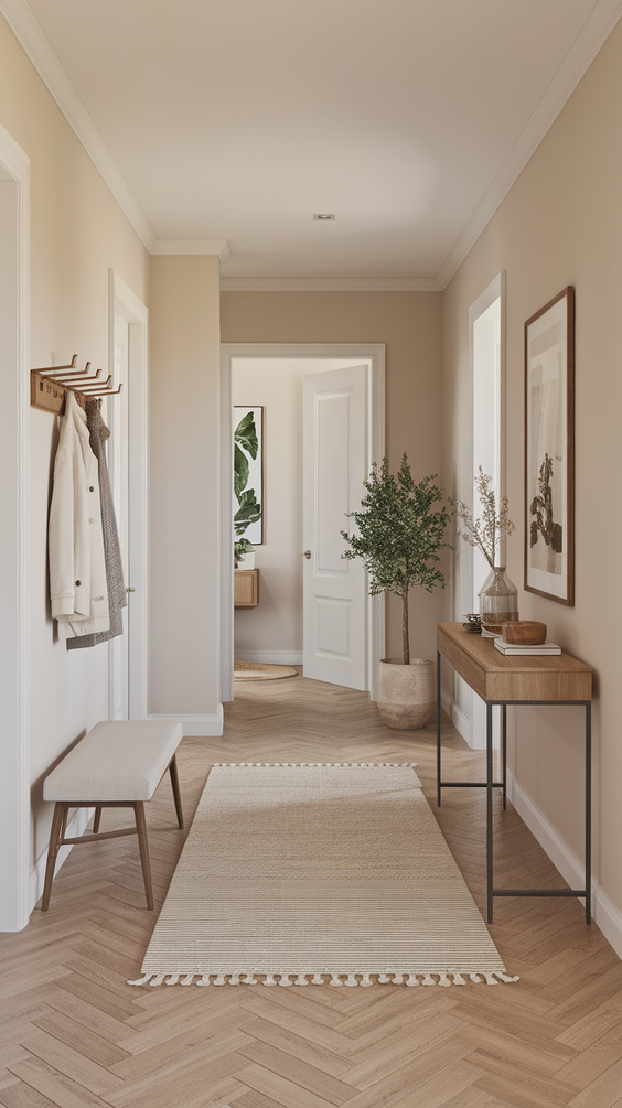 Modern Entryway Design Ideas for Stylish Apartments with Functional Furniture and Decor