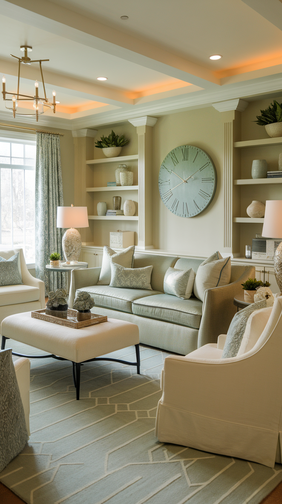 Cozy and Modern Family Room Designs Ideas for Small Spaces with Fireplace and Sectional Sofa