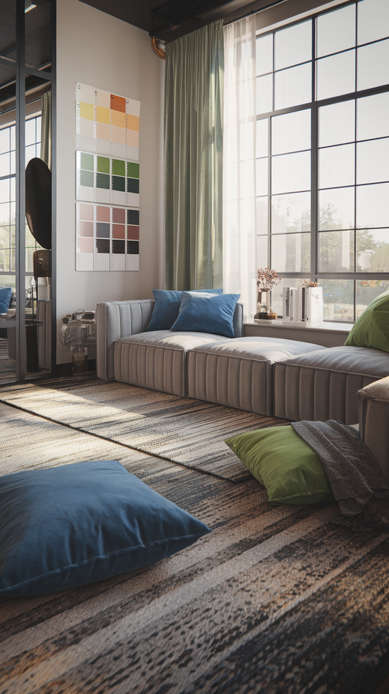 Living Room Color Schemes for Modern Homes: Grey, Blue, Sage Green, Beige, and Olive Green
