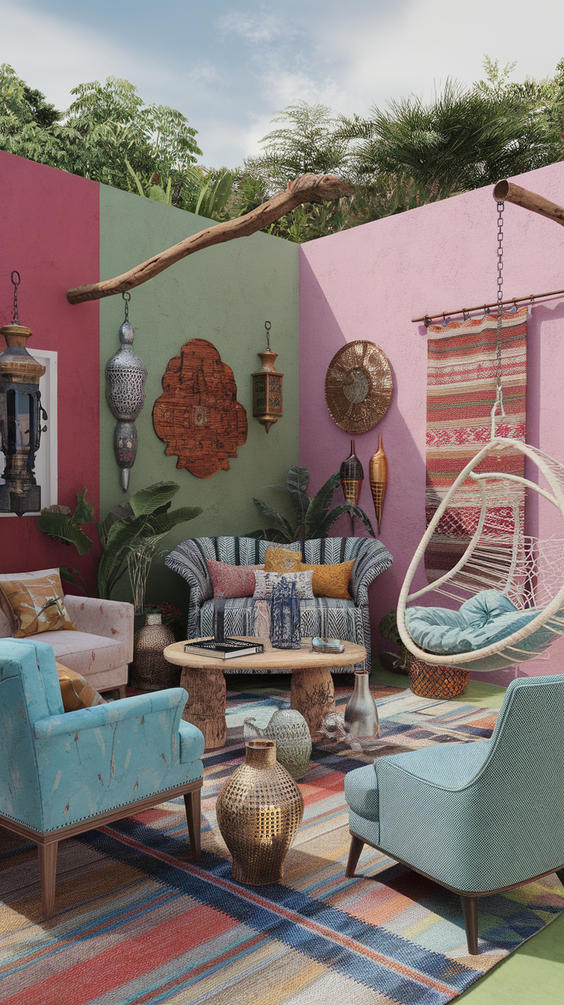 Outdoor Living Rooms Ideas for Every Budget: From Covered Patios to Pools and Rustic Fireplaces