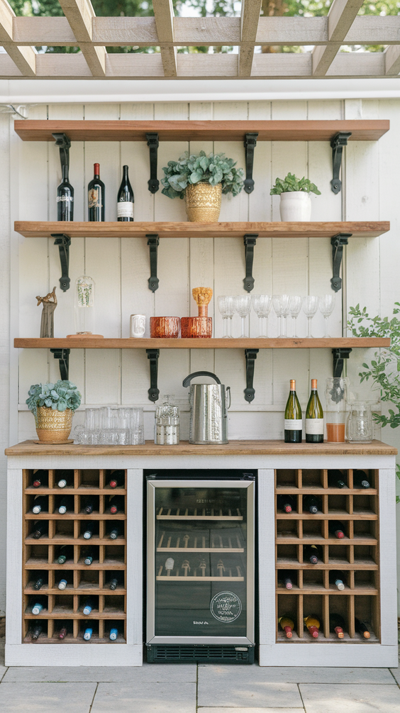 DIY Outdoor Bar Ideas for Backyards on a Budget Using Pallet, Wood, and Built-In BBQ Features