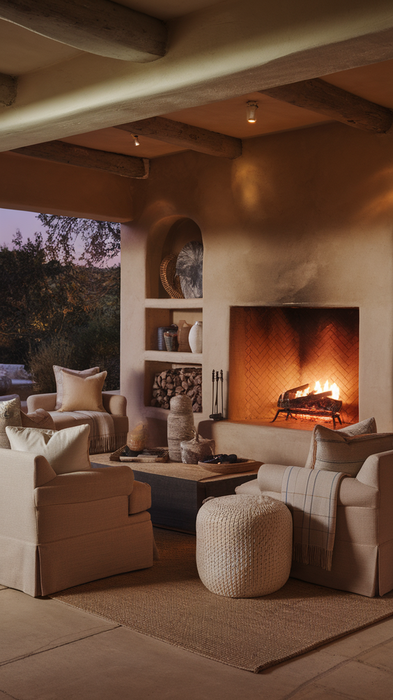 Cozy and Modern Family Room Designs Ideas for Small Spaces with Fireplace and Sectional Sofa