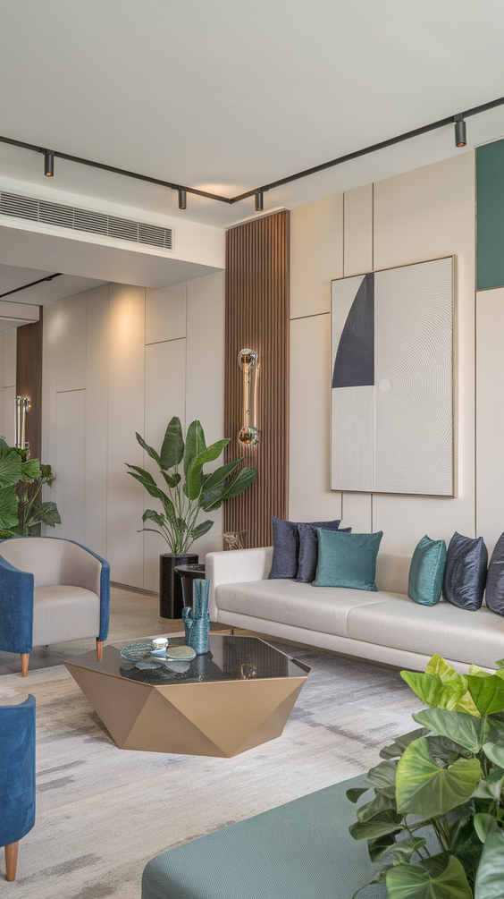 Living Room Color Schemes for Modern Homes: Grey, Blue, Sage Green, Beige, and Olive Green