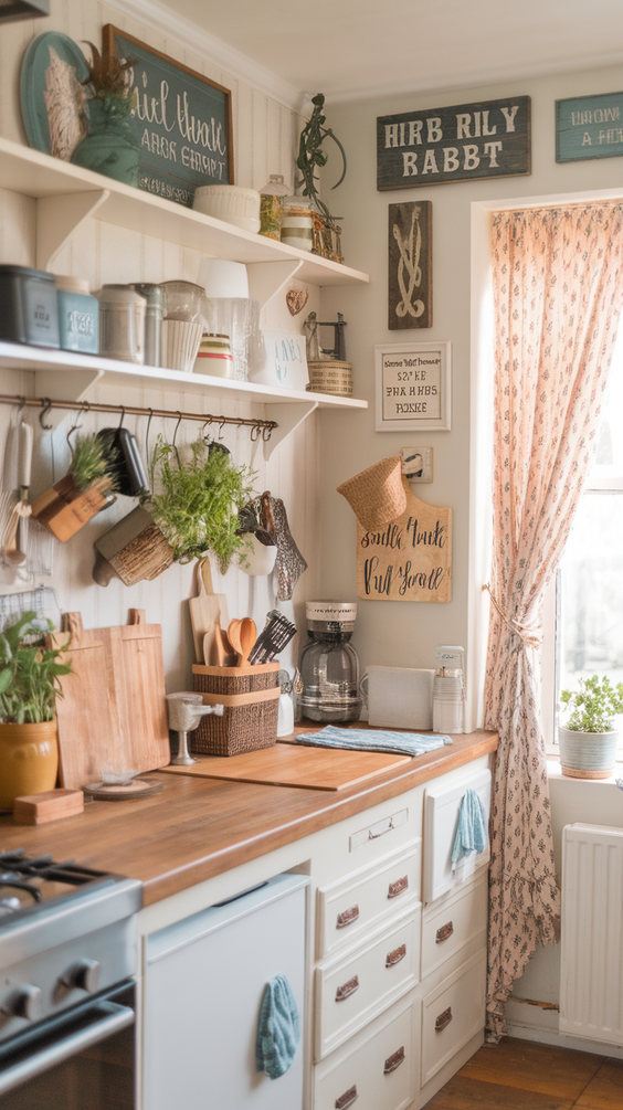 Cottage Core Kitchen Ideas for a Whimsical, Cozy, and Vintage-Inspired Cooking and Dining Space