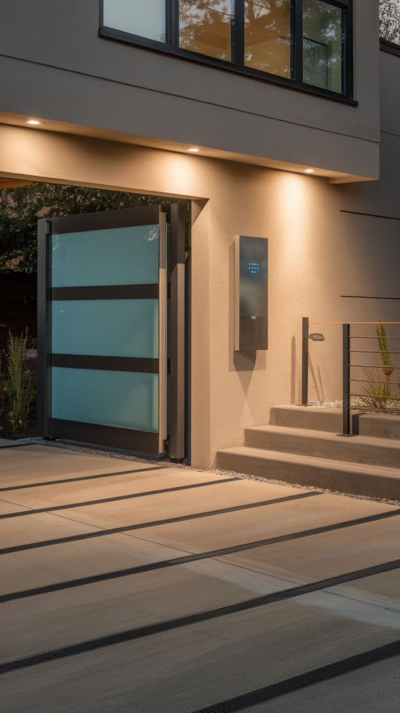 Modern Driveway Ideas That Elevate Curb Appeal with Concrete, Stones, and Smart Lighting