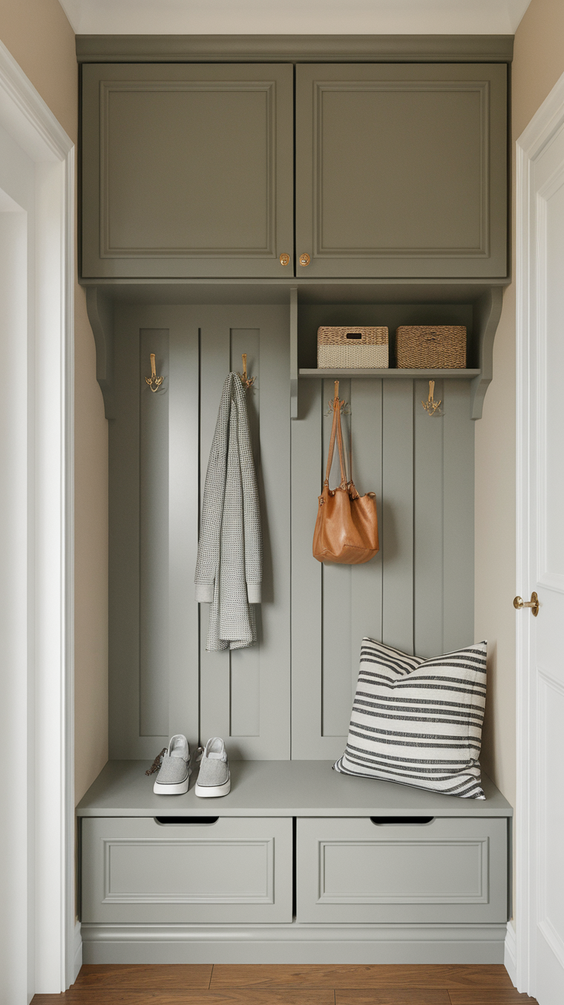 Modern Entryway Design Ideas for Stylish Apartments with Functional Furniture and Decor