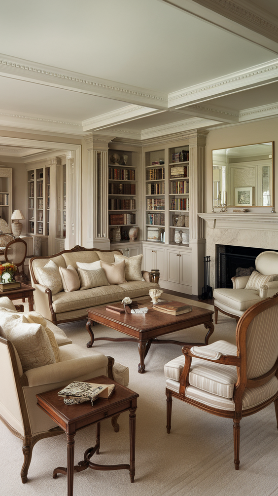 Cozy and Modern Family Room Designs Ideas for Small Spaces with Fireplace and Sectional Sofa