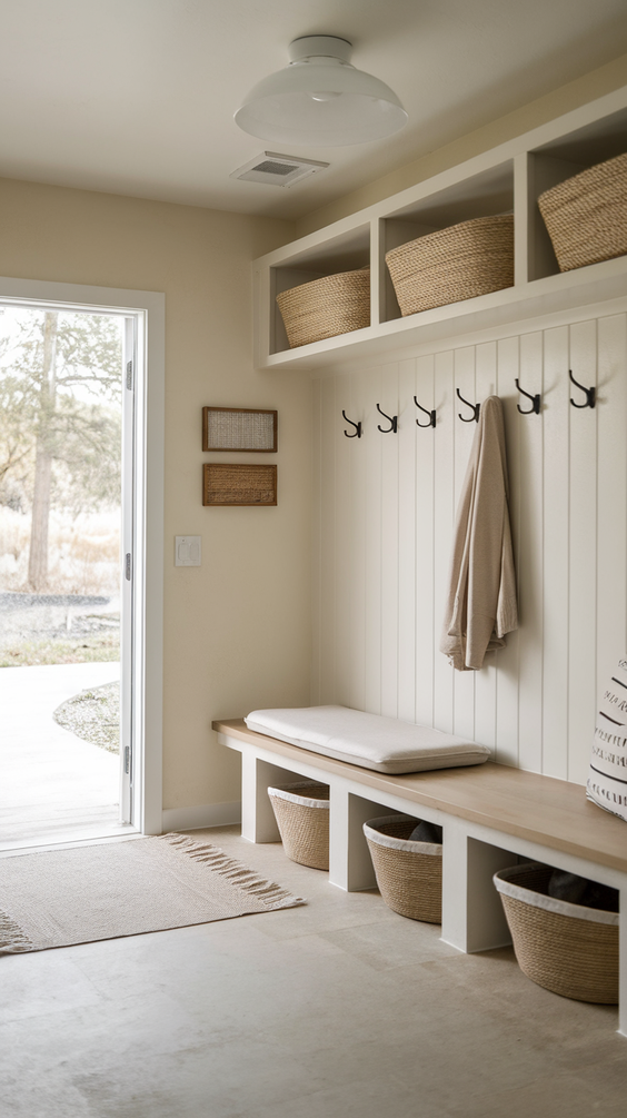 Modern Mudroom Ideas for Entryway Organization with Stylish, Functional and Budget-Friendly Designs