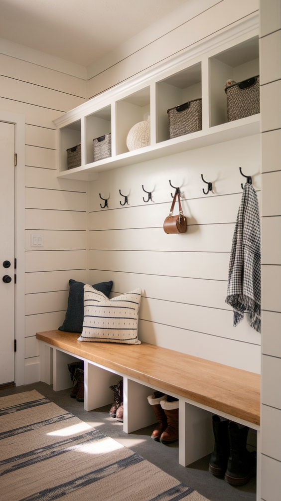 Stylish Mudroom Entryway Ideas: Benches, Storage, Decor & Flooring That Impress