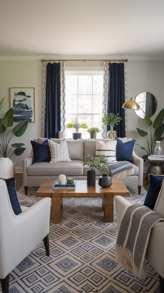 Living Room Color Schemes for Modern Homes: Grey, Blue, Sage Green, Beige, and Olive Green