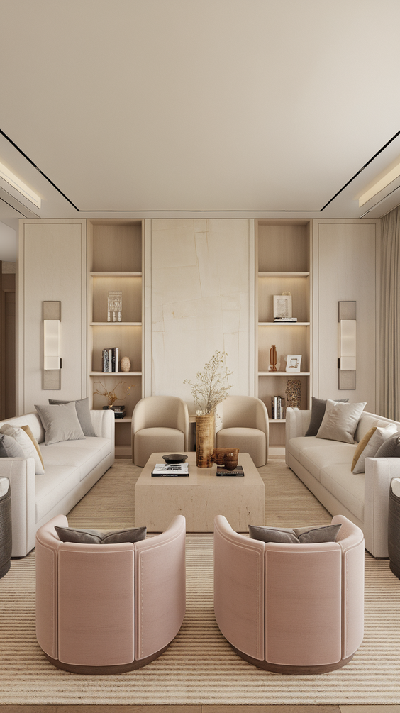 Interior Design Tips for Stylish Rectangle Living Room Layouts with Fireplace and TV