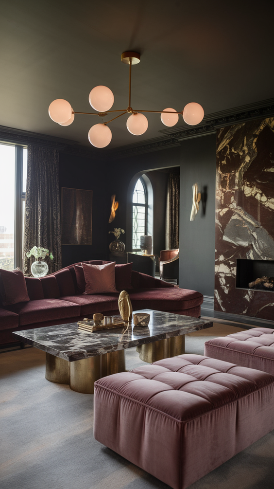 Cozy and Modern Family Room Designs Ideas for Small Spaces with Fireplace and Sectional Sofa